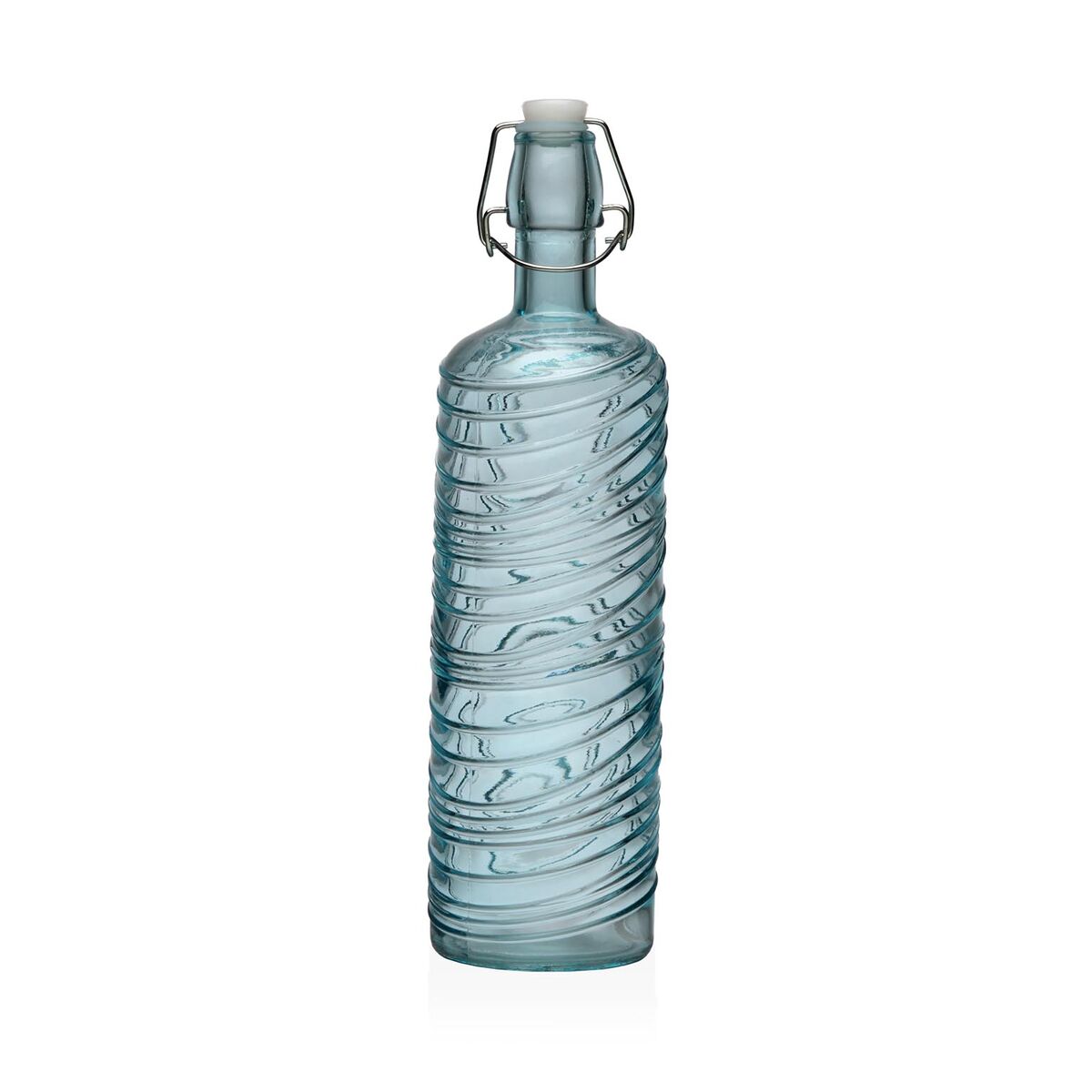 Vattenflaska Versa Turkos Glas Aluminium 1 L 8,2 X 30,6 X 8,2 CM