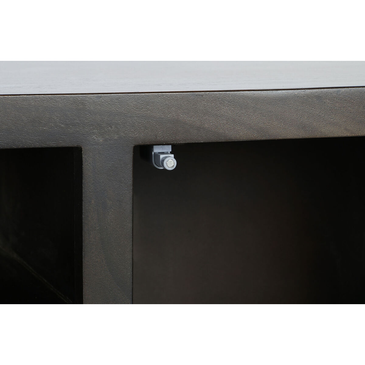 TV-möbler DKD Home Decor 140 x 40 x 55 cm Svart Metall Akaciaträ - 6