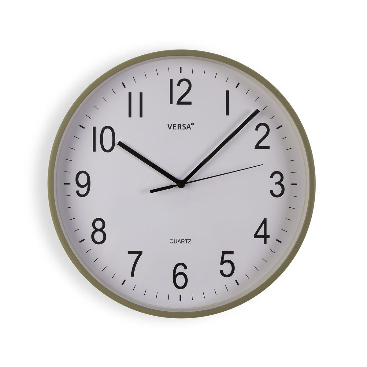 Väggklocka Versa Grön Plast 35,1 X 35,1 X 4,5 CM