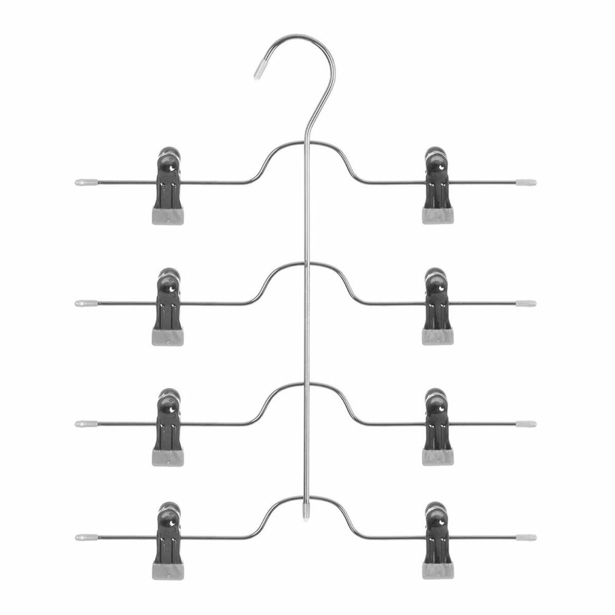 Hängare 5five Simply Smart Silvrig Ljusgrå Järn 32,5 x 37,6 cm Klämma Byxor - 2