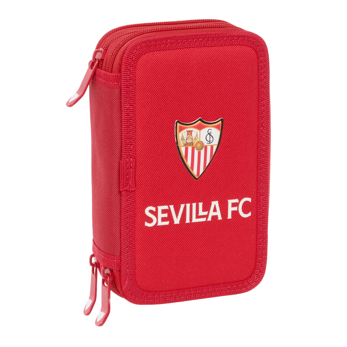 Trippel pennfodral Sevilla Fútbol Club Röd 12,5 x 19,5 x 5,5 cm 37 Delar