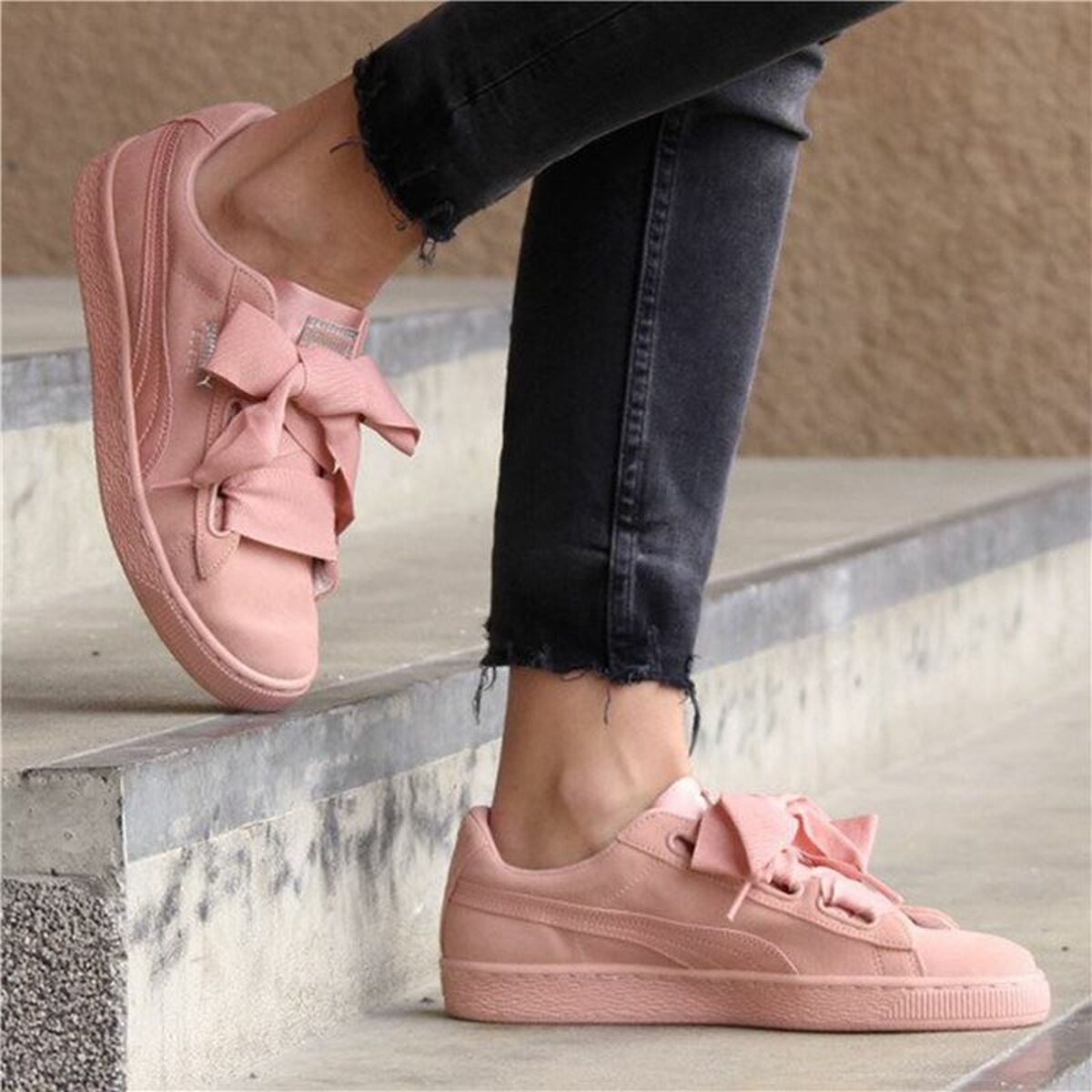 Gymnastiksko, Dam Puma Suede Heart Ep Gul - 15