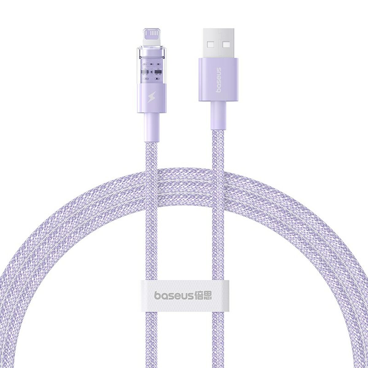 Kabel USB till Lightning Baseus P10373003511-00 Violett 1 m