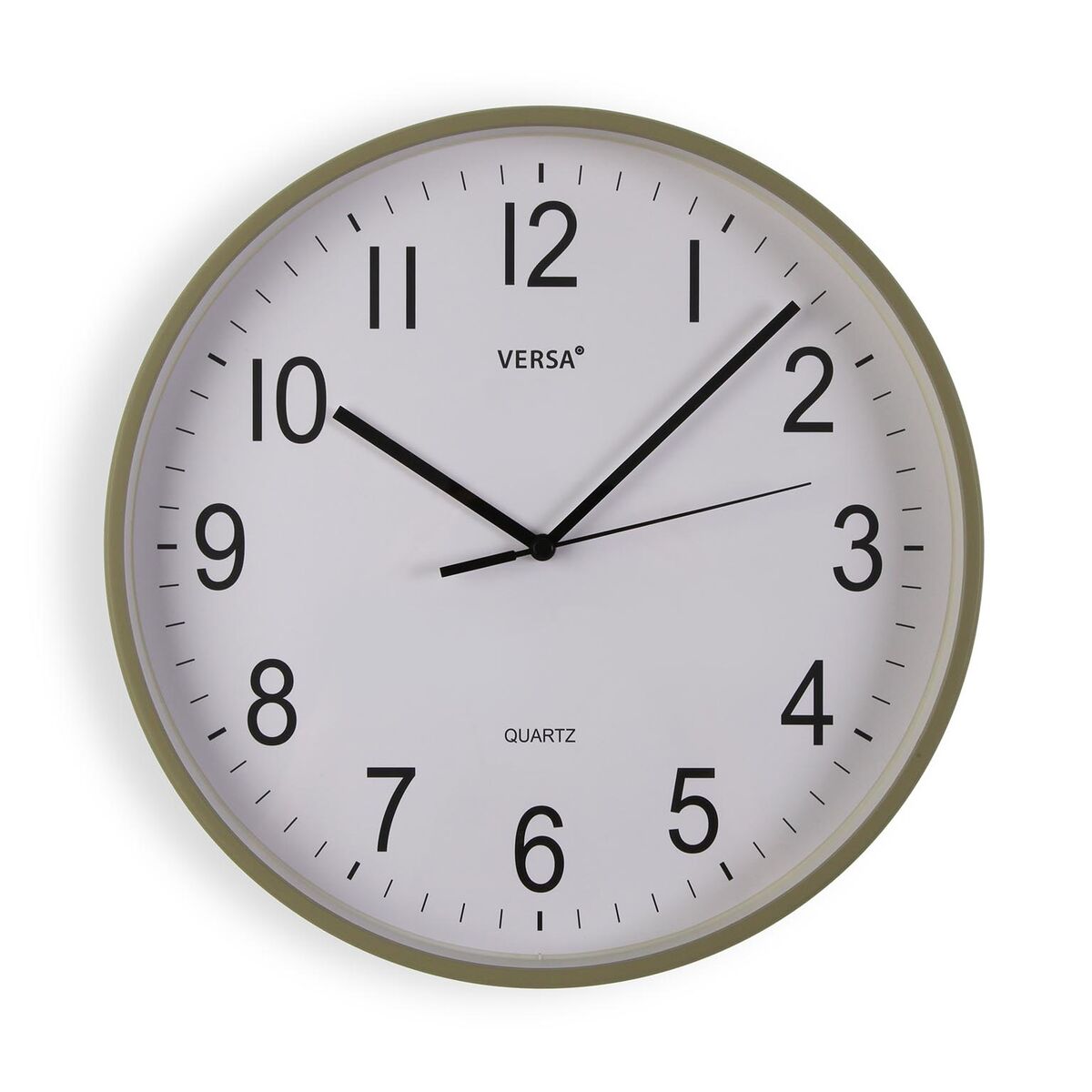 Väggklocka Versa Grön Plast 40 x 40 x 5,5 cm