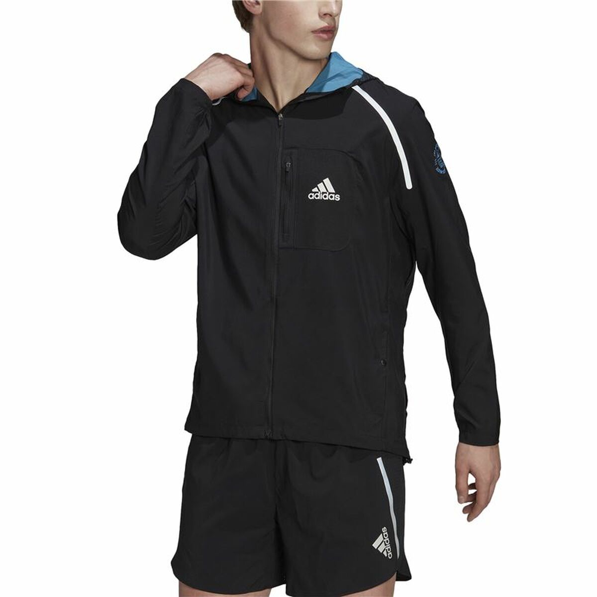 Träningsjacka Herr Adidas Marathon For the Oceans Svart - 8