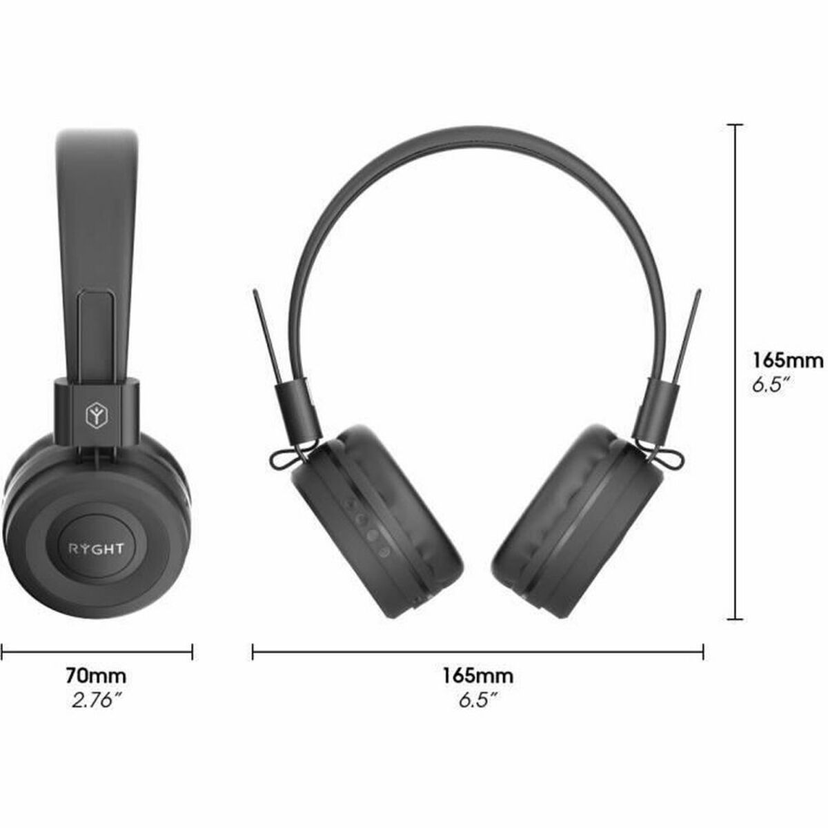 Hörlurar med Mikrofon Ryght Viva Bluetooth - 4