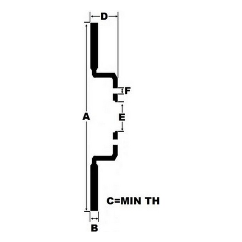 Bromsskivor Black Diamond 6KBD1635G6 Ventilerad Frontal 6 Ränder - 2
