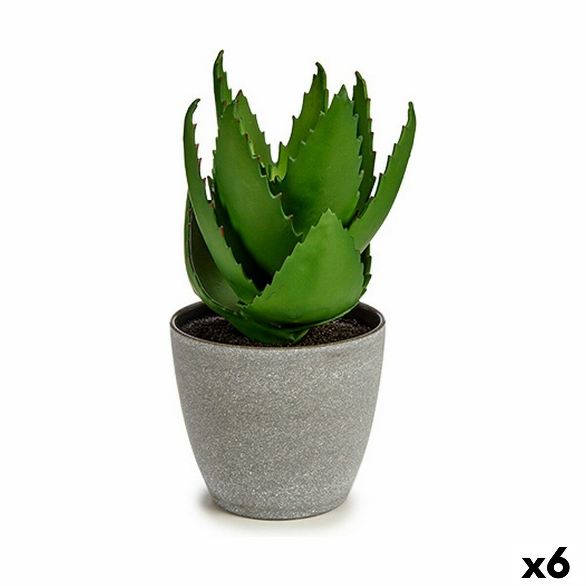 Dekorativ växt Ibergarden Plast Aloe Vera 15 x 23,5 x 15 cm (6 antal) - 3