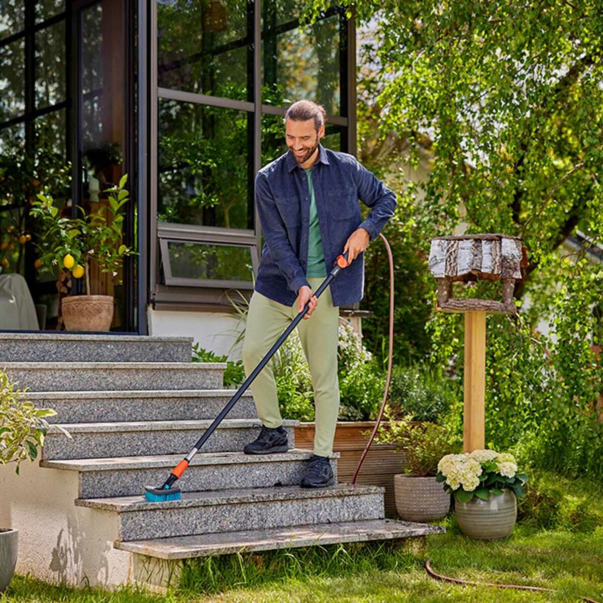 Rengöringsborste Gardena Flex 18814-20 Cleansystem Hård Triangulär - 3