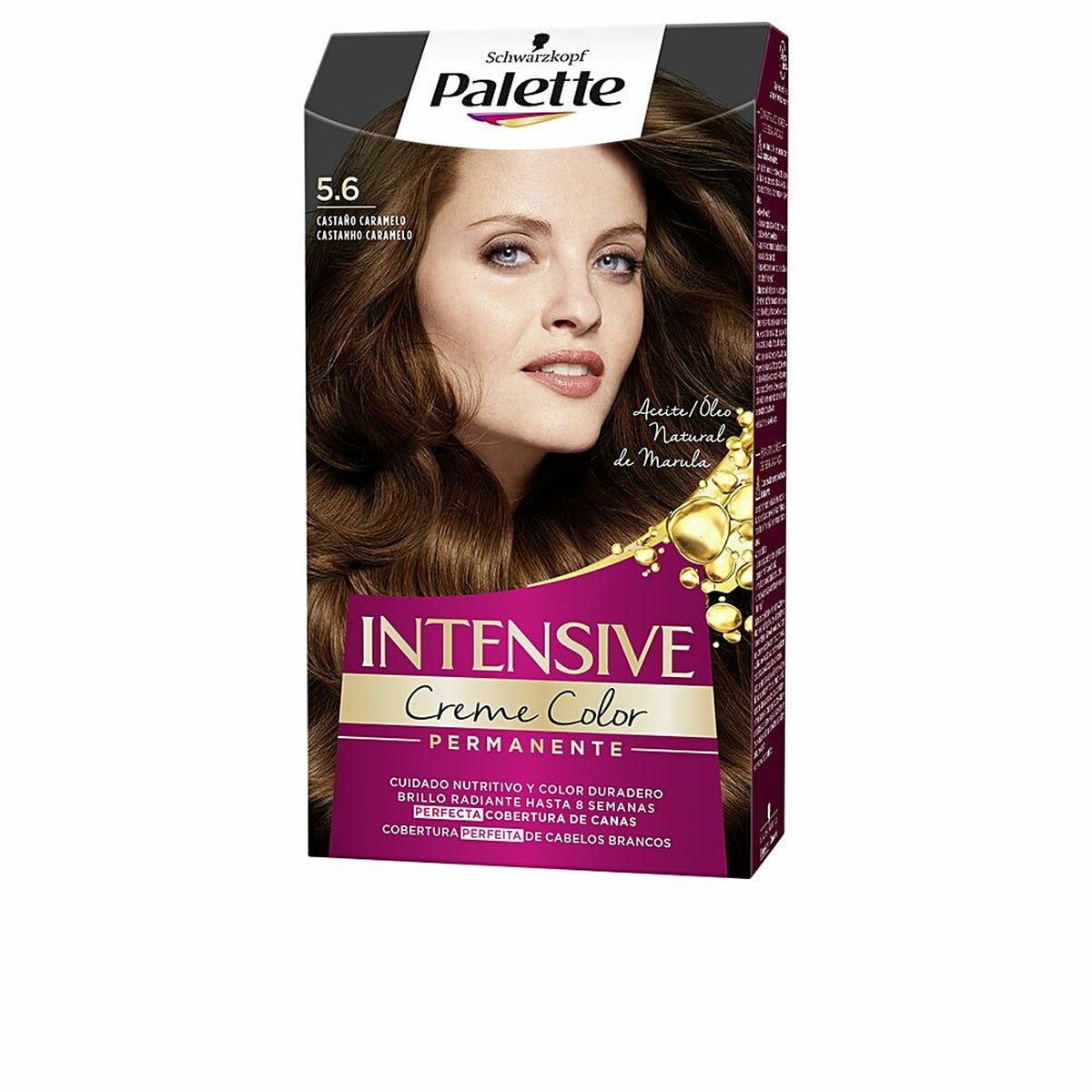 Permanent färg Schwarzkopf Palette Intensive Nº 5.6-Castano Caramelo (1 antal)
