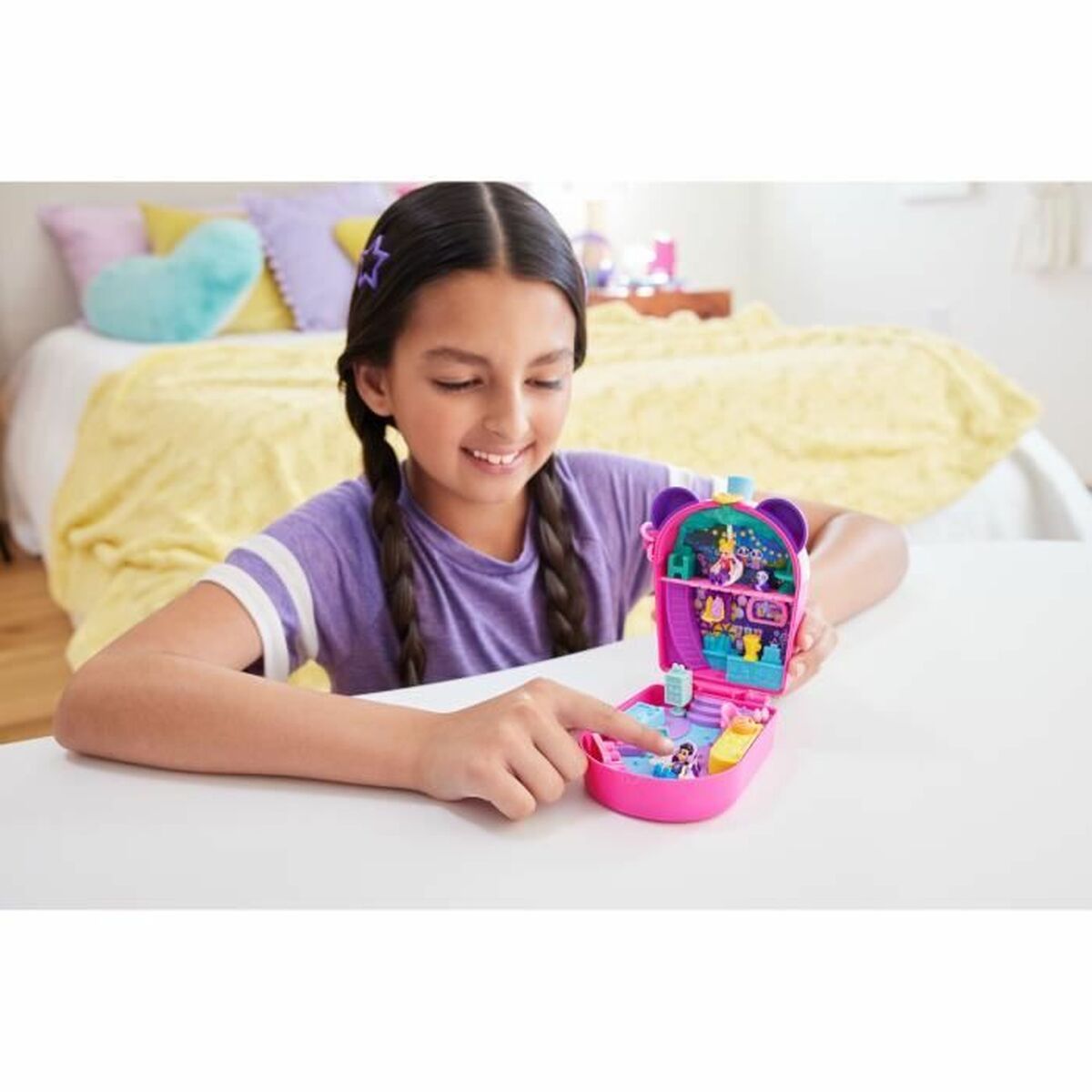 Playset Polly Pocket Panda Bubble Tea-Box with 2 mini-figures and panda HWN95 - 4