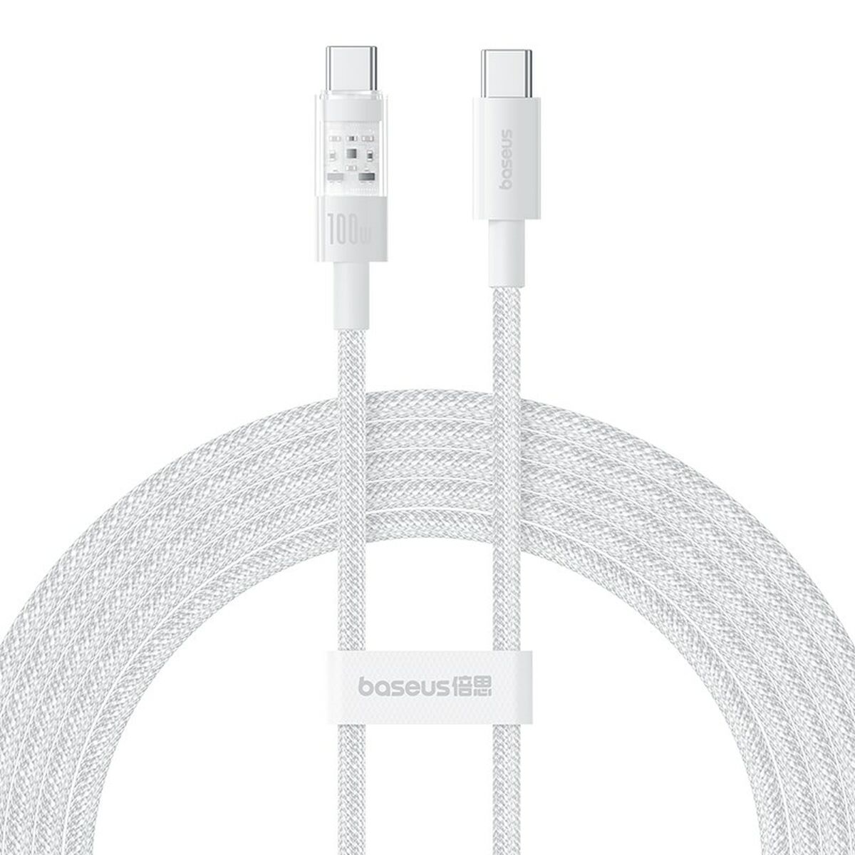 USB-C till USB-C Kabel Baseus P10373000211-01 Vit 2 m