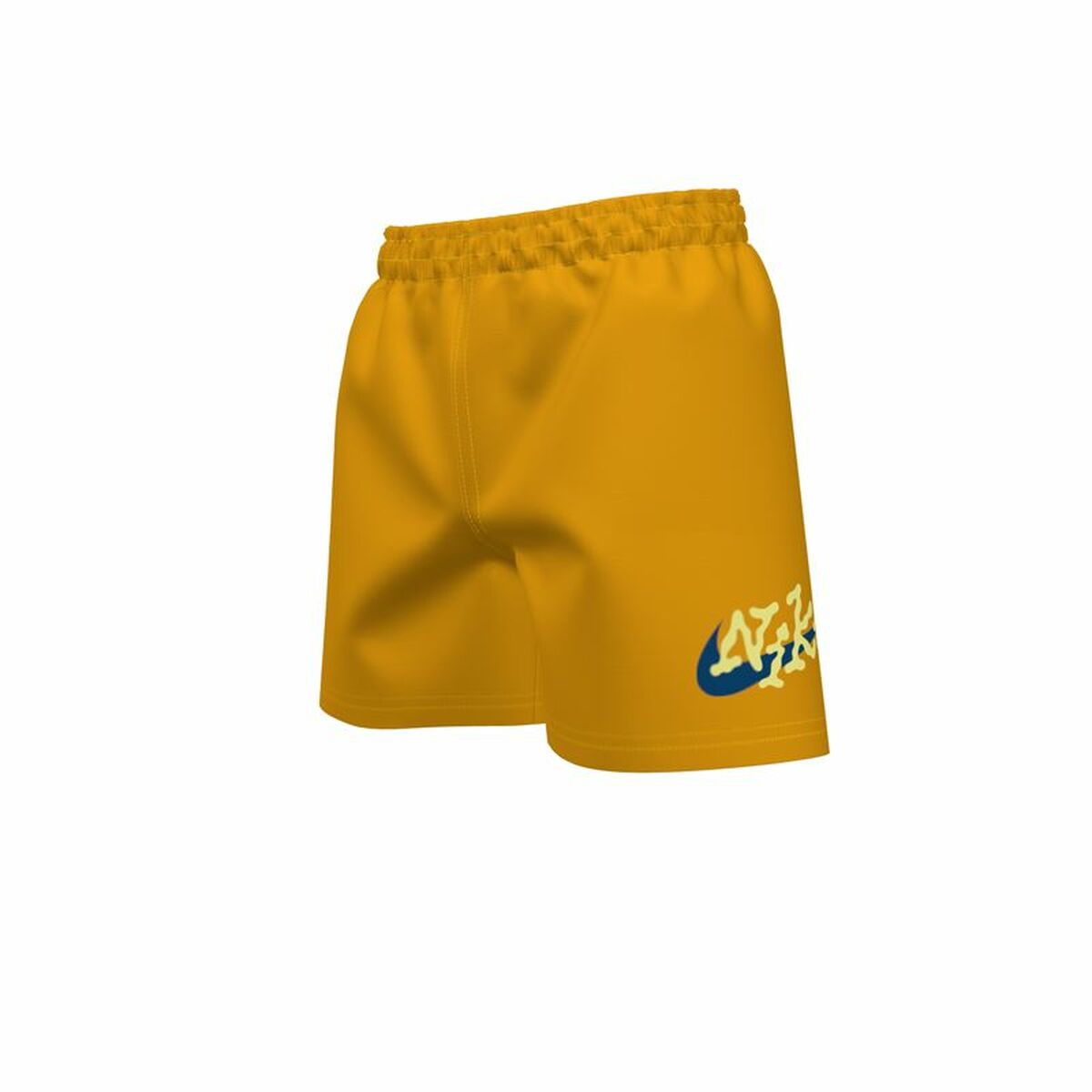 Baddräkt Barn Nike 4" Volley Short Ockra