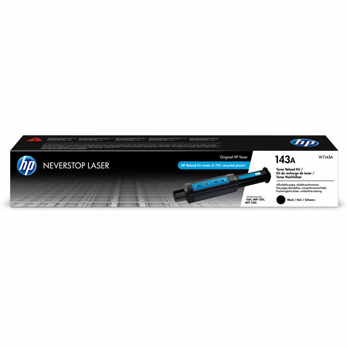 Påfyllningsbläck HP W1143A Toner Svart
