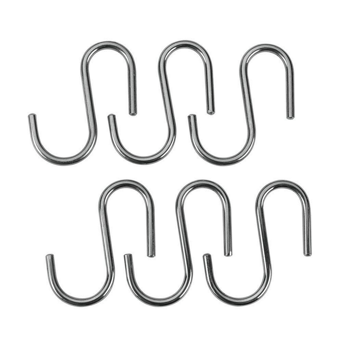 Upphängningskrok Metaltex Lonardo Kromad Metall 6,5 cm 6 Delar