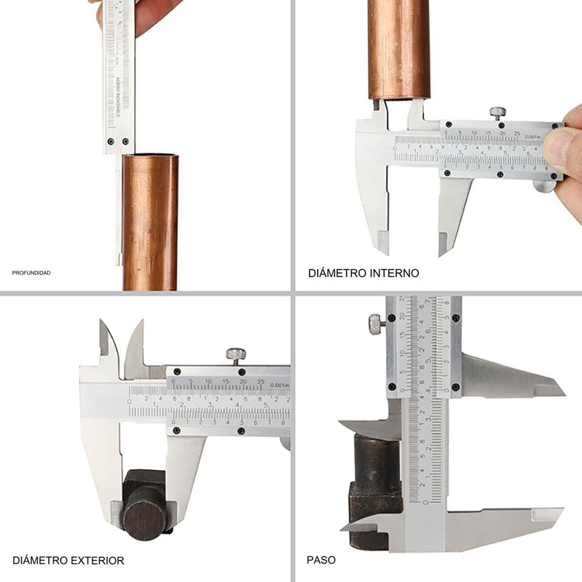 Kaliber Workpro Vernier Aluminium 0,02 mm - 6