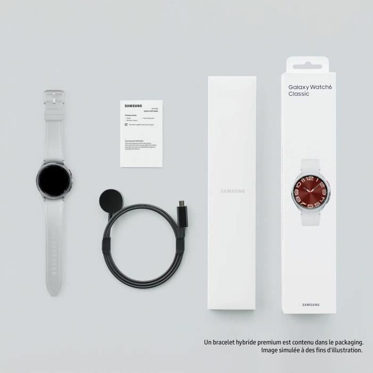 Smartklocka Samsung Silvrig 1,3" 43 mm - 6