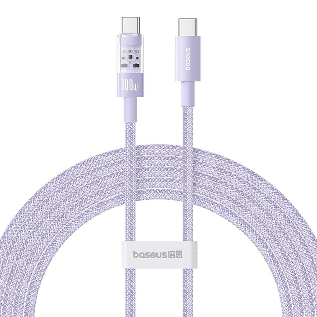 USB-C till USB-C Kabel Baseus P10373000511-01 Violett 2 m