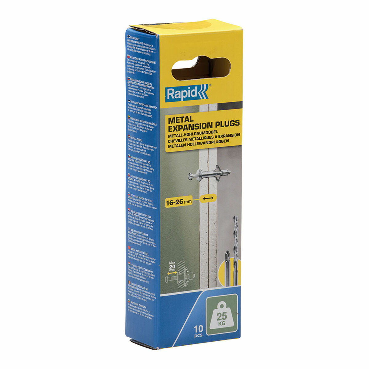 Pluggar och skruv Rapid 5001547 Ø 8 x 46 mm M4 x 55 mm Metall Expansion 10 antal - 3