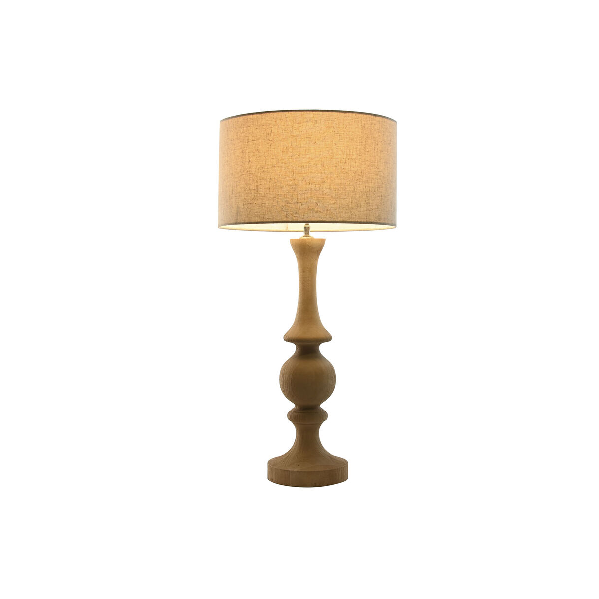 Bordslampa Home ESPRIT Naturell Mangoträ 50 W 220 V 40 x 40 x 78 cm - 6