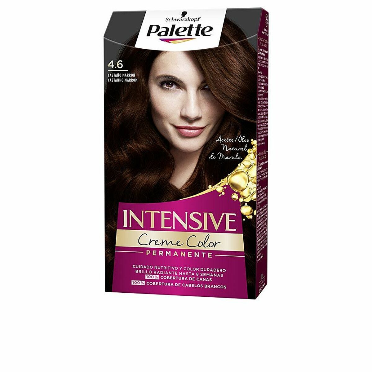 Permanent färg Schwarzkopf PALETTE INTENSIVE Nº 4.6-Castano Marron (1 antal)