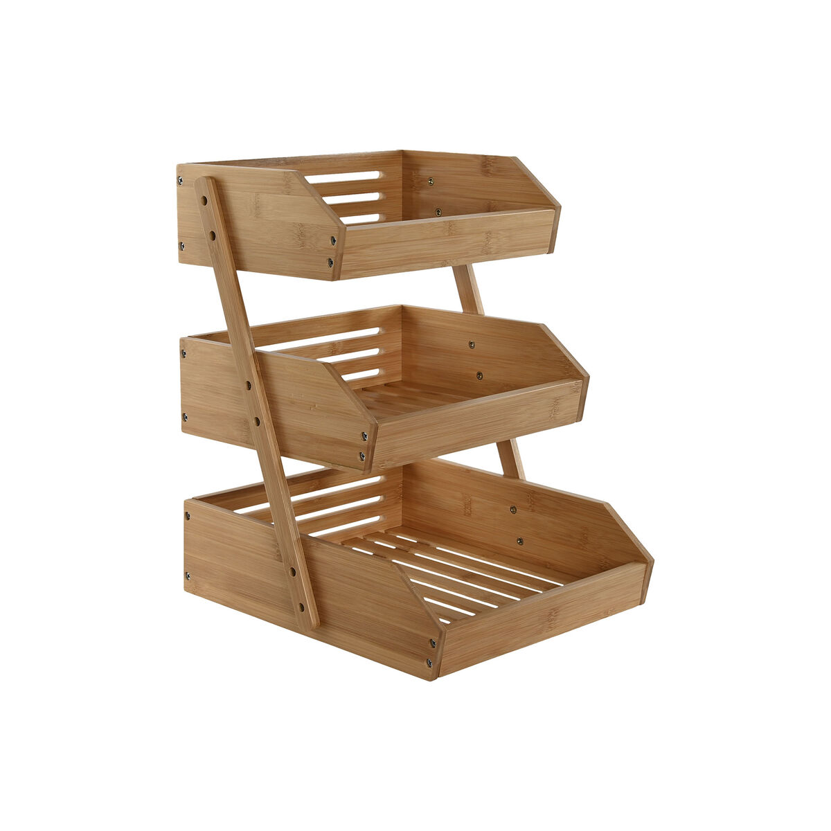 Fruktskål Home ESPRIT Naturell Bambu 30 x 33 x 41 cm