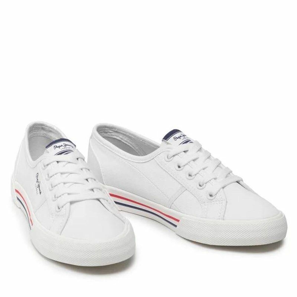 Gymnastiksko, Dam Pepe Jeans Brady Basic Vit - 5