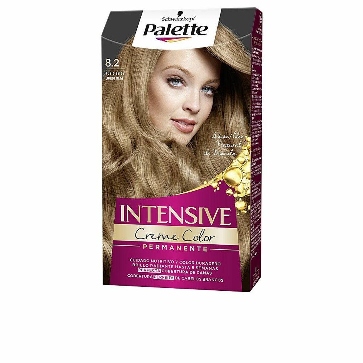 Permanent färg Schwarzkopf Palette Intensive Nº 8.2-Rubio Beige (1 antal)