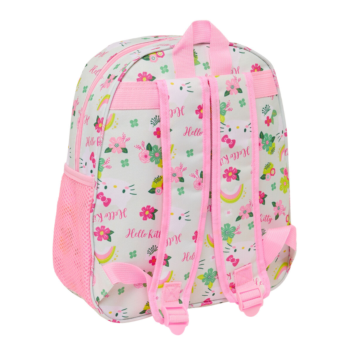 Barnryggsäck 3D Hello Kitty Grön Rosa 27 x 33 x 10 cm - 3