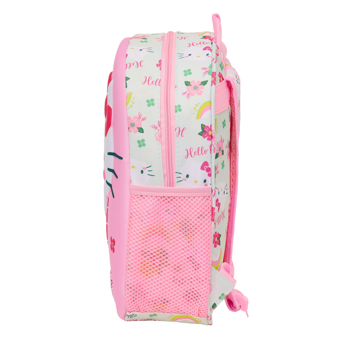 Barnryggsäck 3D Hello Kitty Grön Rosa 27 x 33 x 10 cm - 2