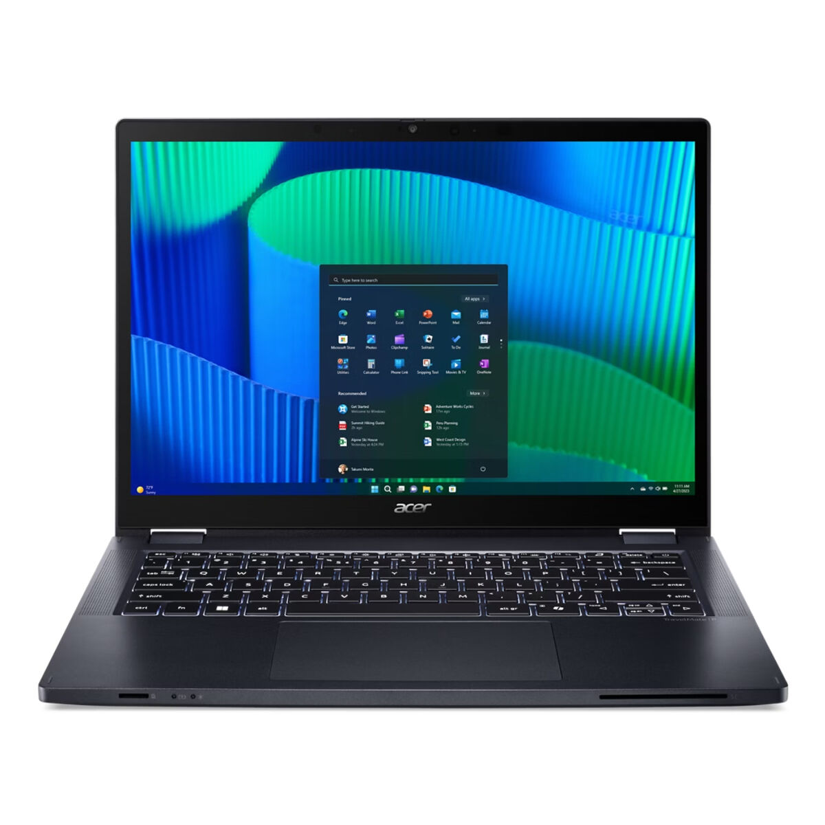 Bärbar dator Acer TMP414RN-54 14" Intel Core Ultra 7 155u 16 GB RAM 512 GB SSD Qwerty Spanska - 2