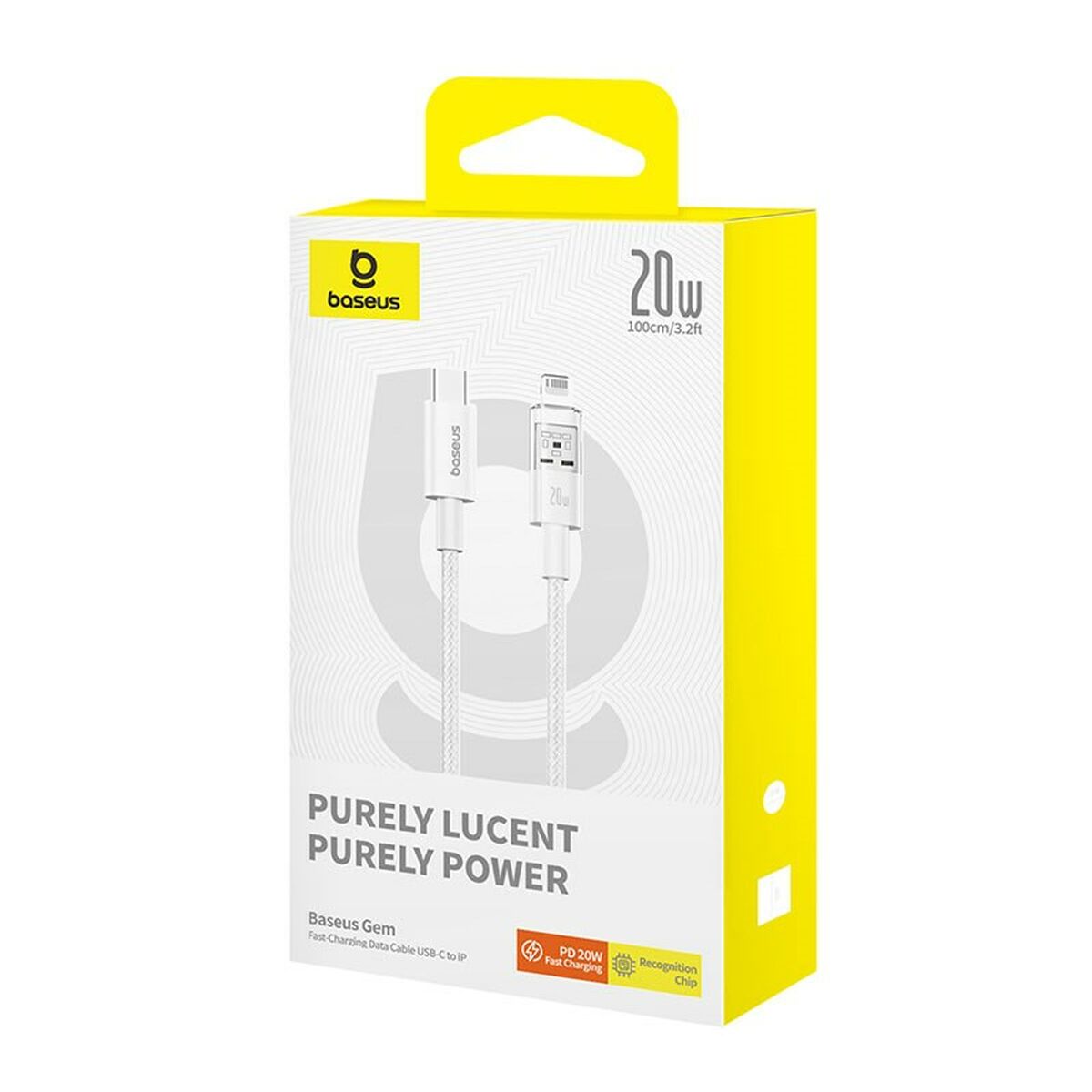 Kabel USB-C till Lightning Baseus P10373001211-00 Vit 1 m - 3