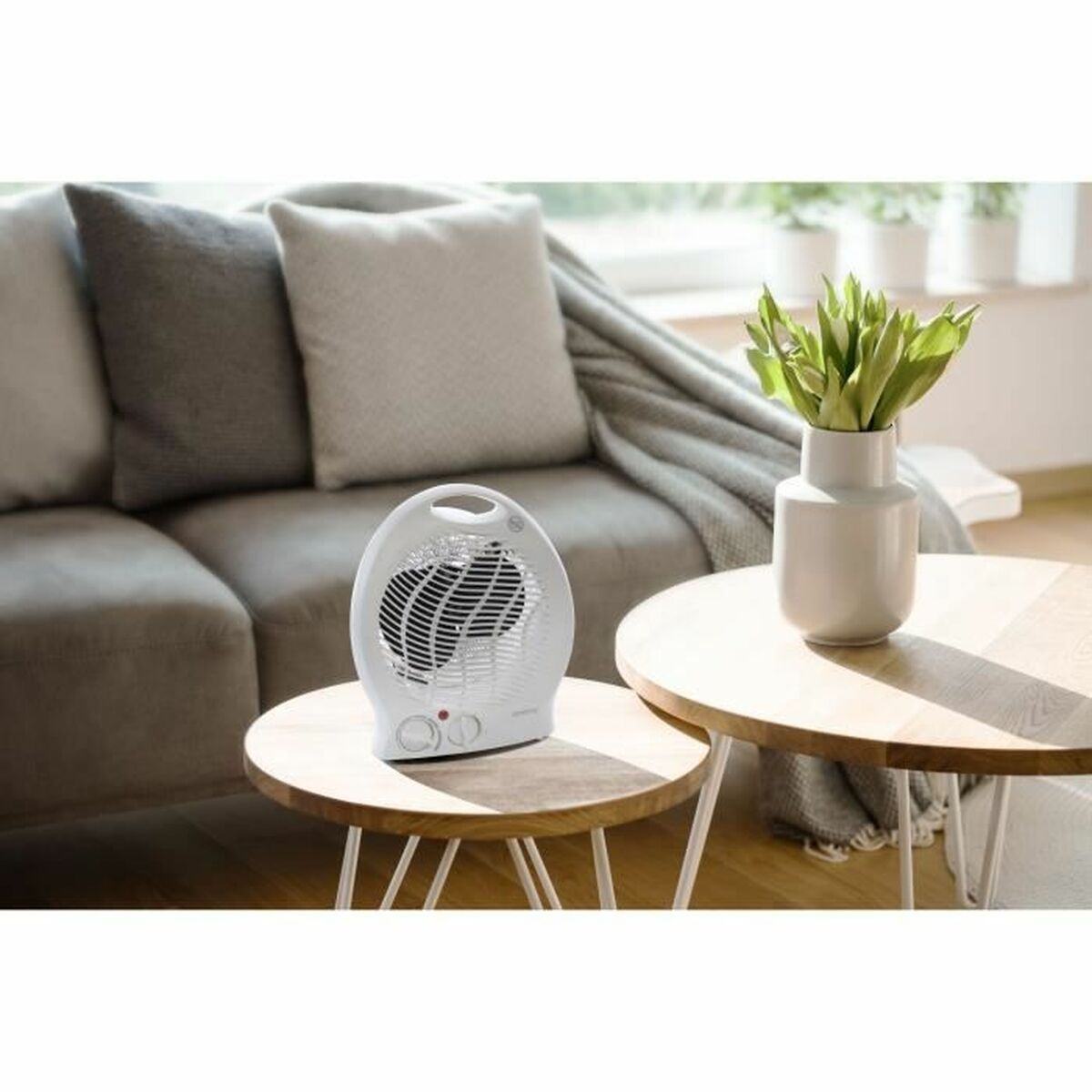 Bärbar värmefläkt Oceanic Vit 2000 W - 2