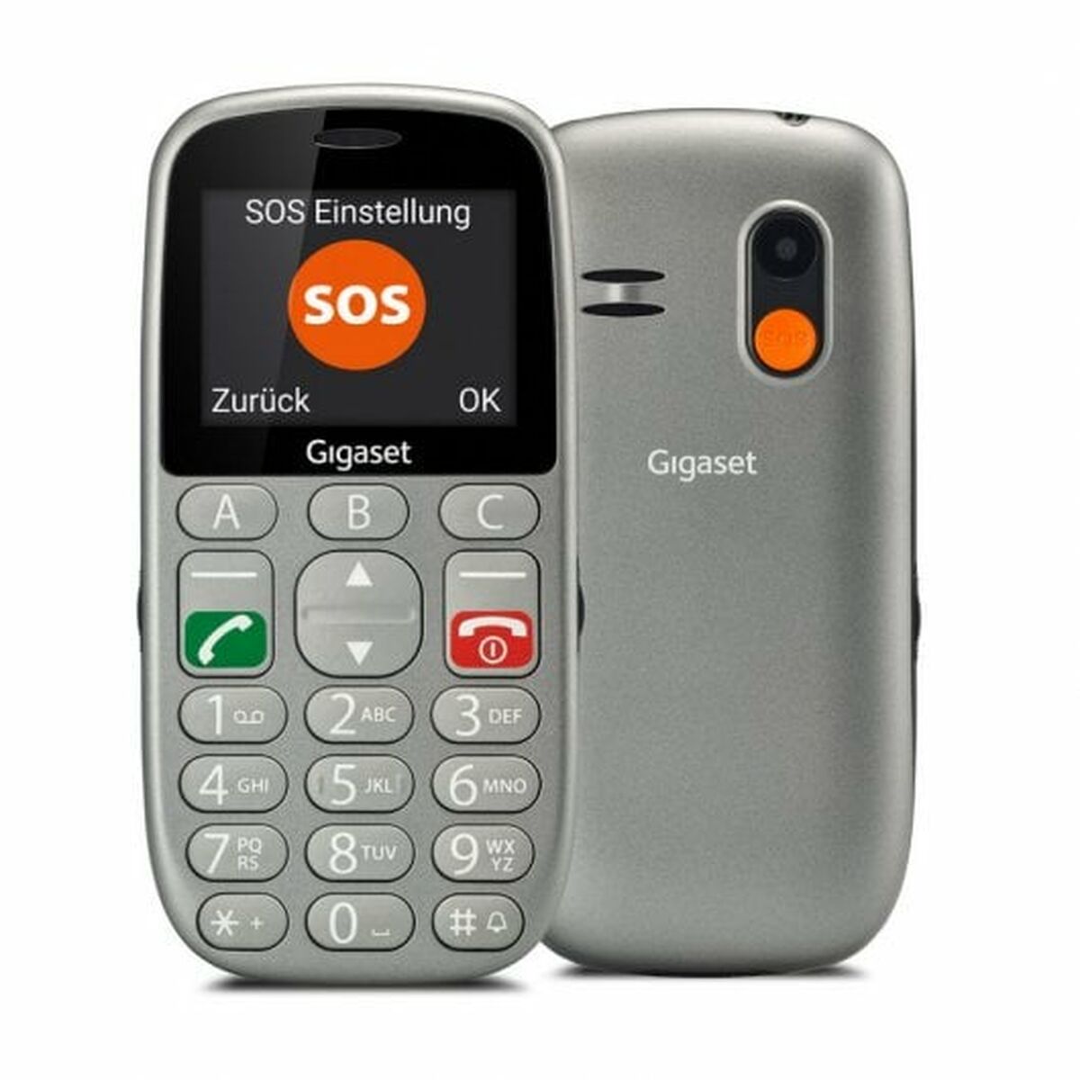 Mobiltelefon för seniorer Gigaset GL390 2,2" 32 GB RAM 2G Grå
