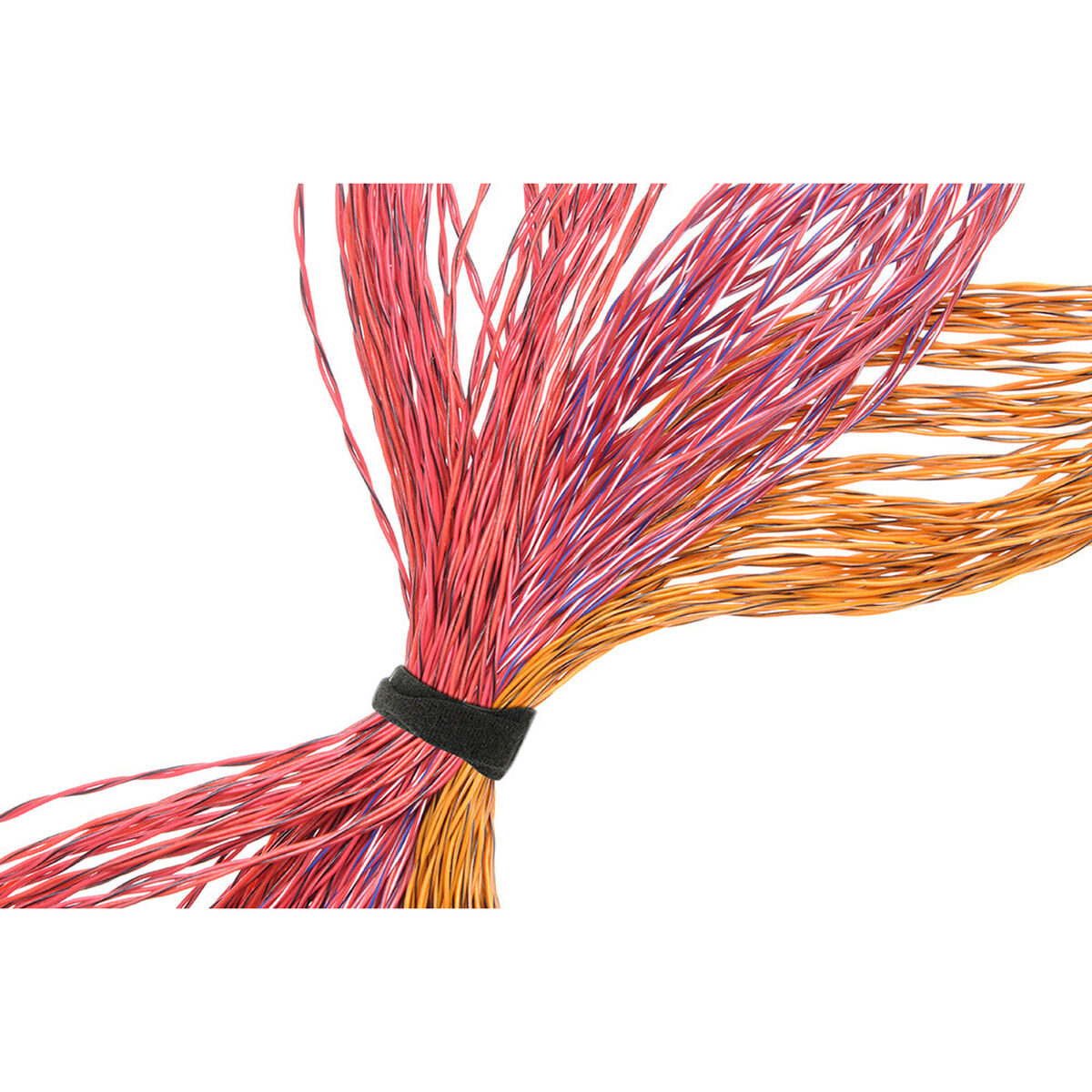 Karborrekabelband Velcro One-Wrap Strap Svart 13 mm x 20 cm (25 antal) - 5