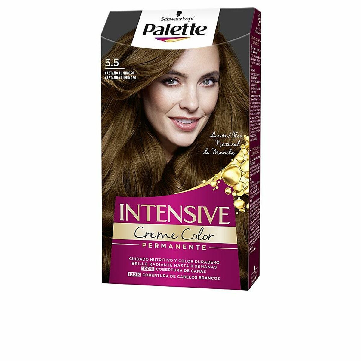 Permanent färg Schwarzkopf Palette Intensive Nº 5.5-Castano Luminoso (1 antal)
