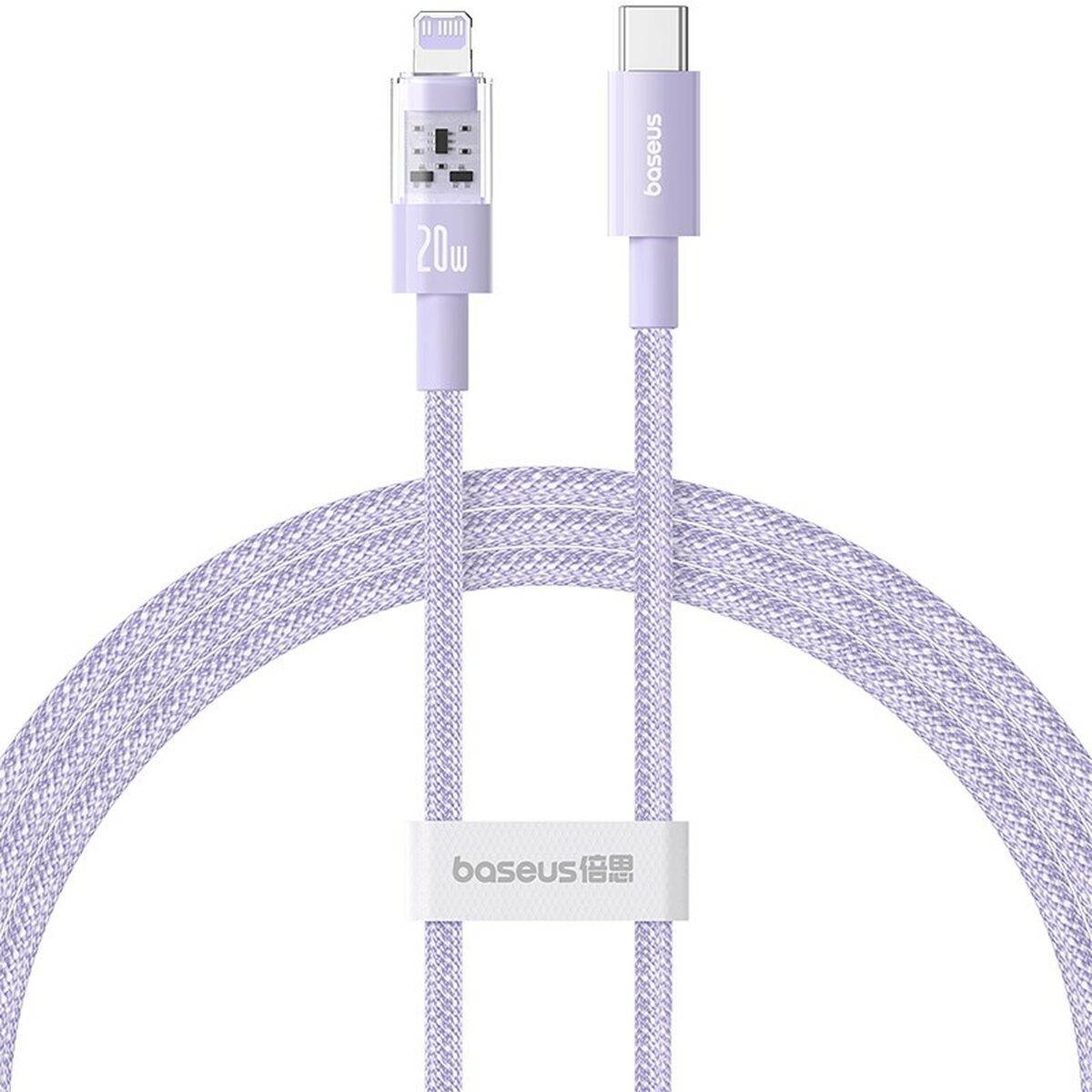 Kabel USB-C till Lightning Baseus P10373001511-00 Violett 1 m
