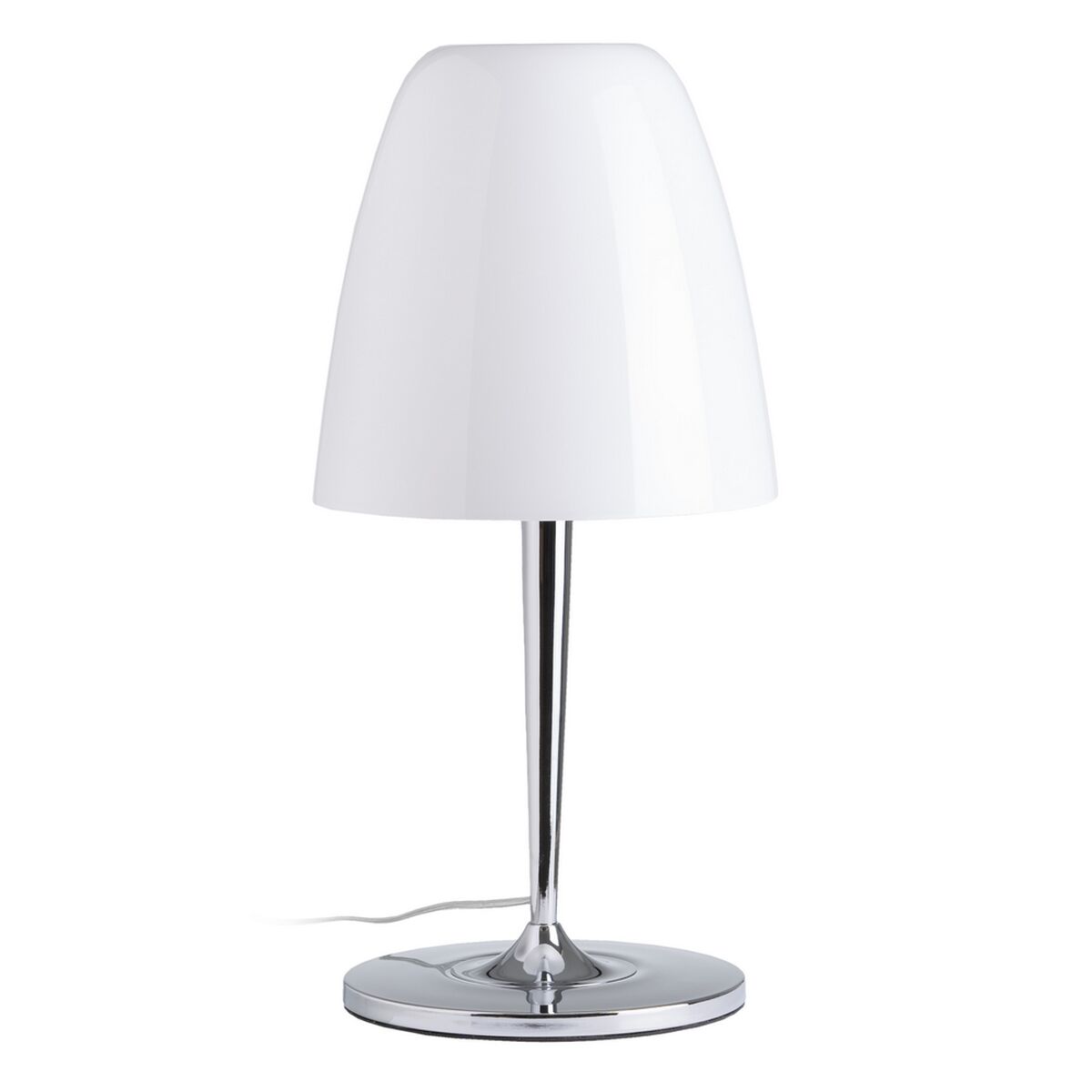 Bordslampa Vit Silvrig Metall Glas Järn Hierro/Cristal 60 W 220 V 240 V 220 -240 V 28 x 28 x 56 cm