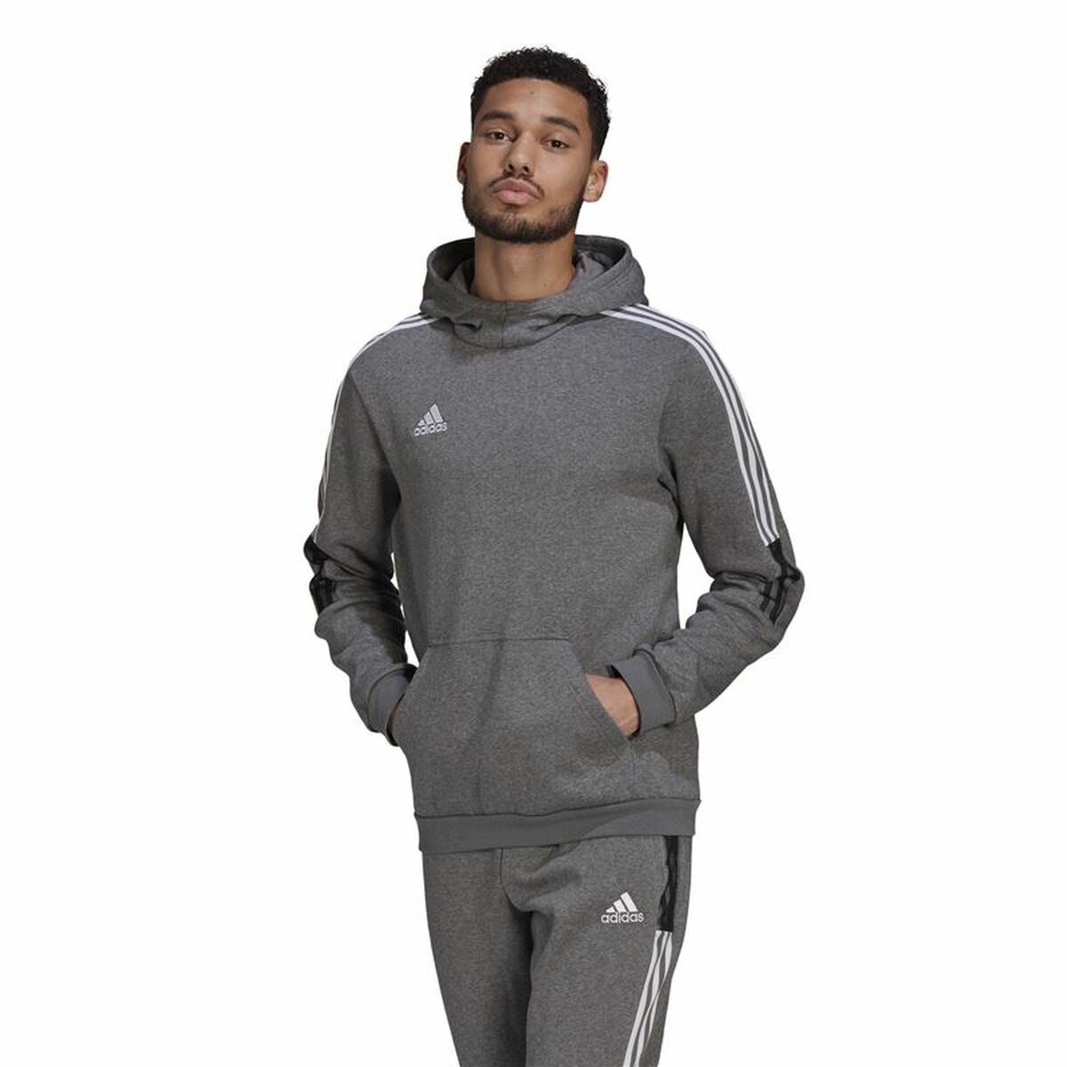 Tränings t-shirt, Vuxen Adidas Tiro 21 Ljusgrå (L) - 2