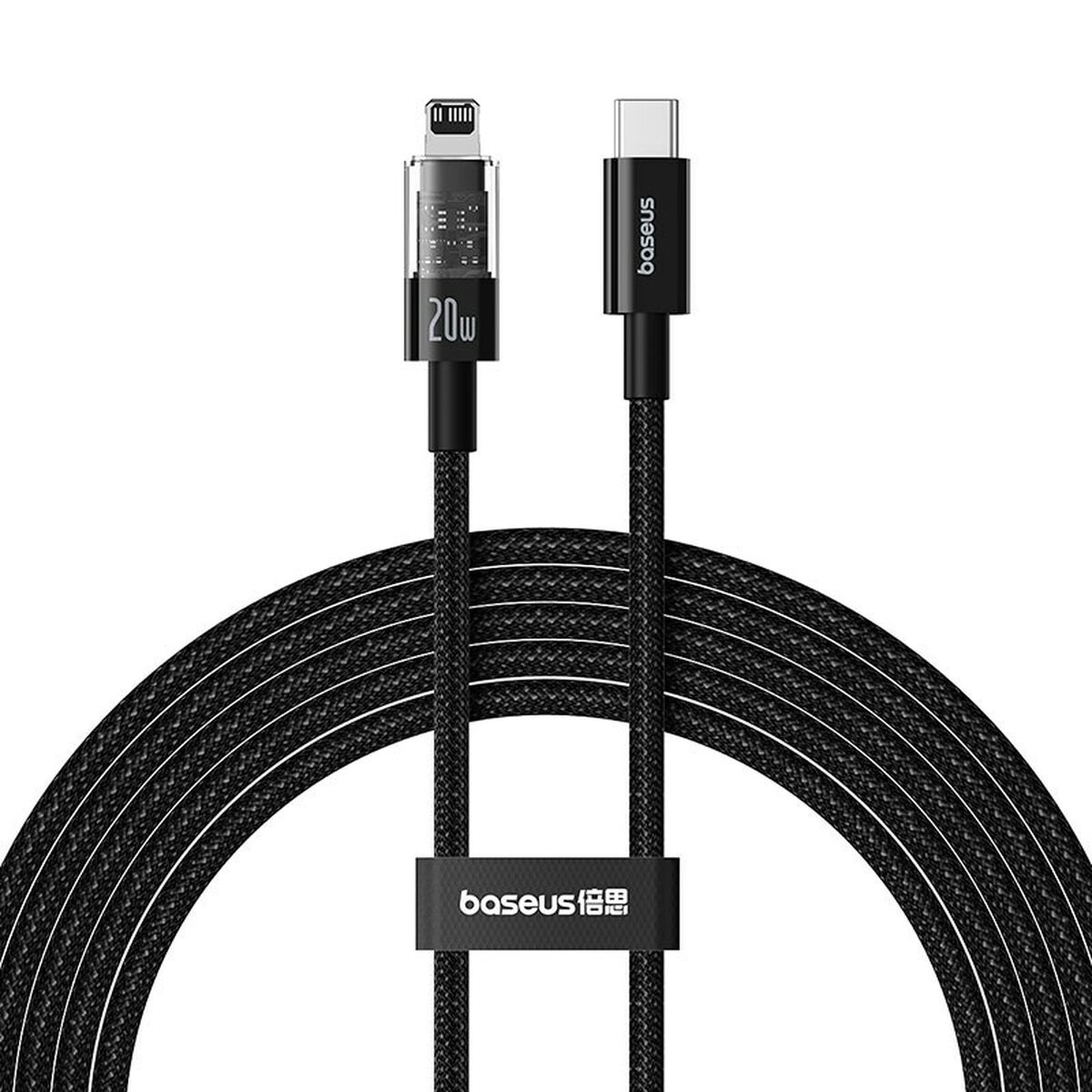 Kabel USB-C till Lightning Baseus P10373001111-01 Svart 2 m