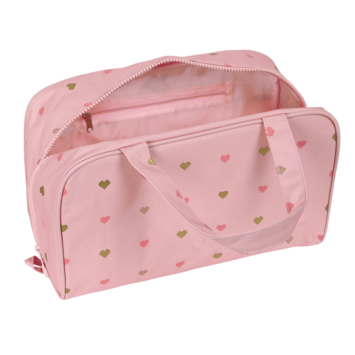 Skolnecessär Glow Lab Hearts Rosa 31 x 14 x 19 cm - 9