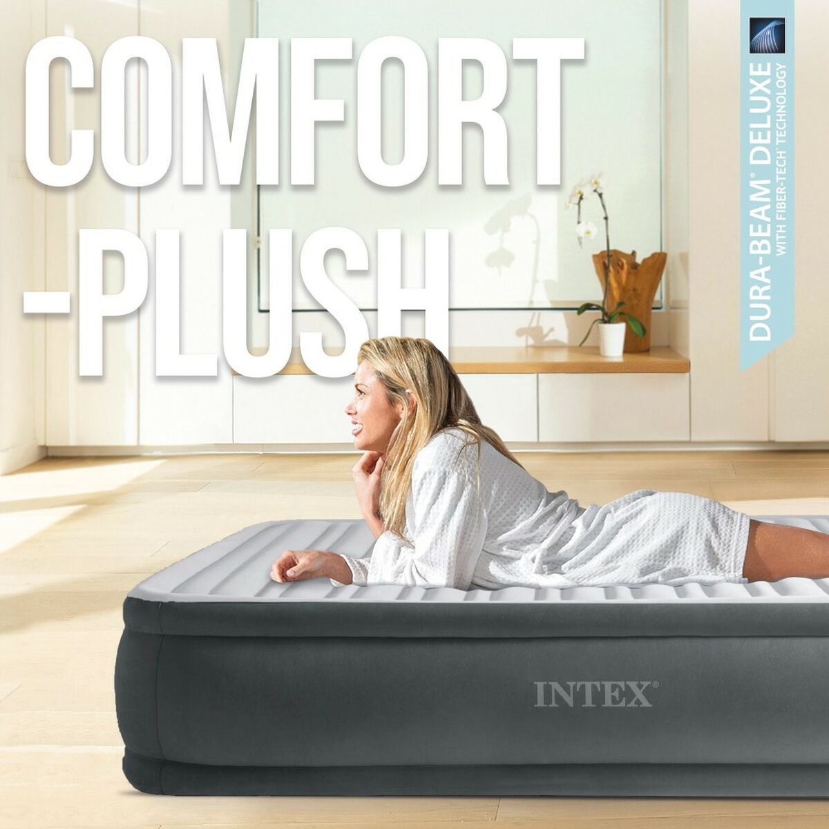 Uppblåsbar madrass Intex - 6