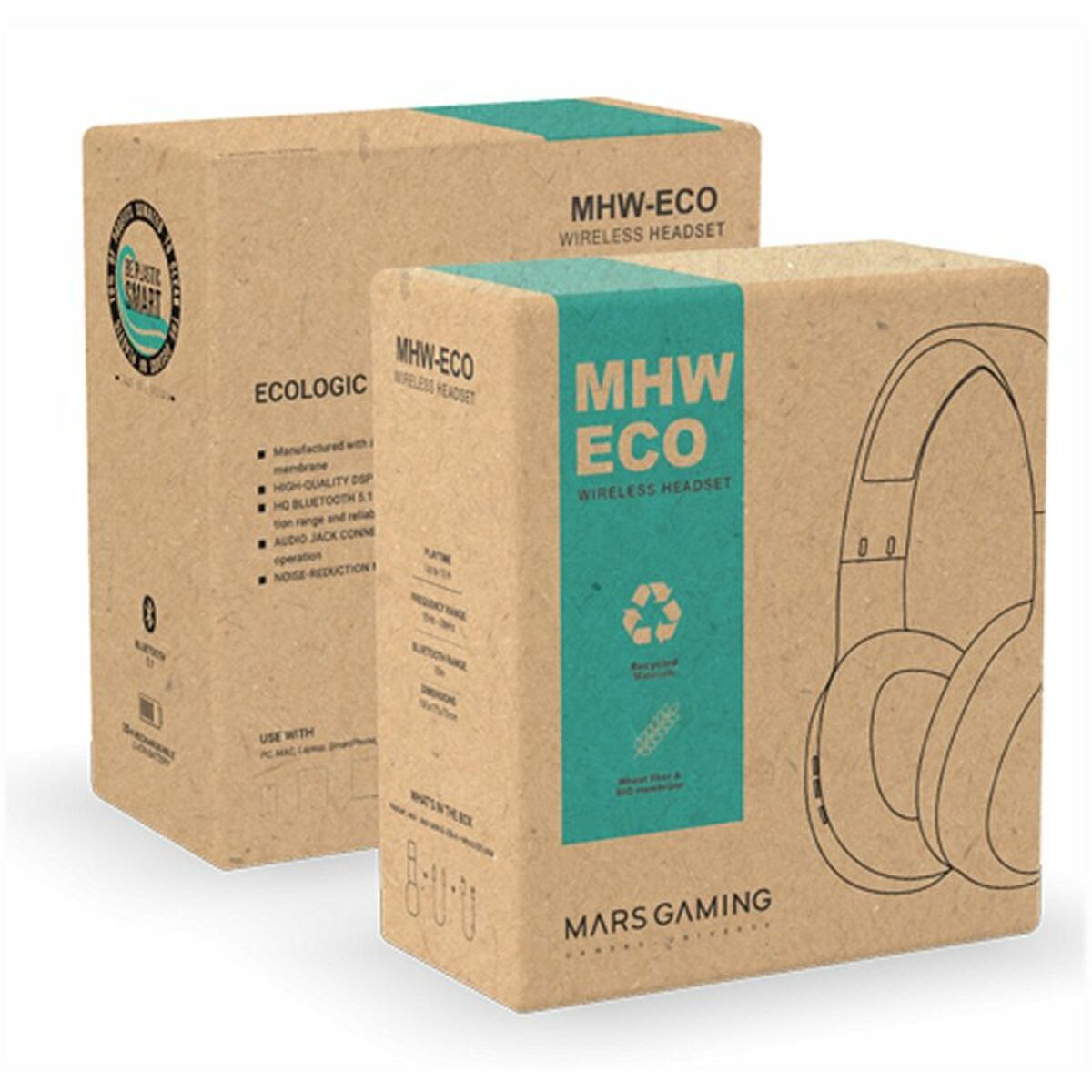 Hörlurar med Mikrofon Mars Gaming MHWECO Grå - 3