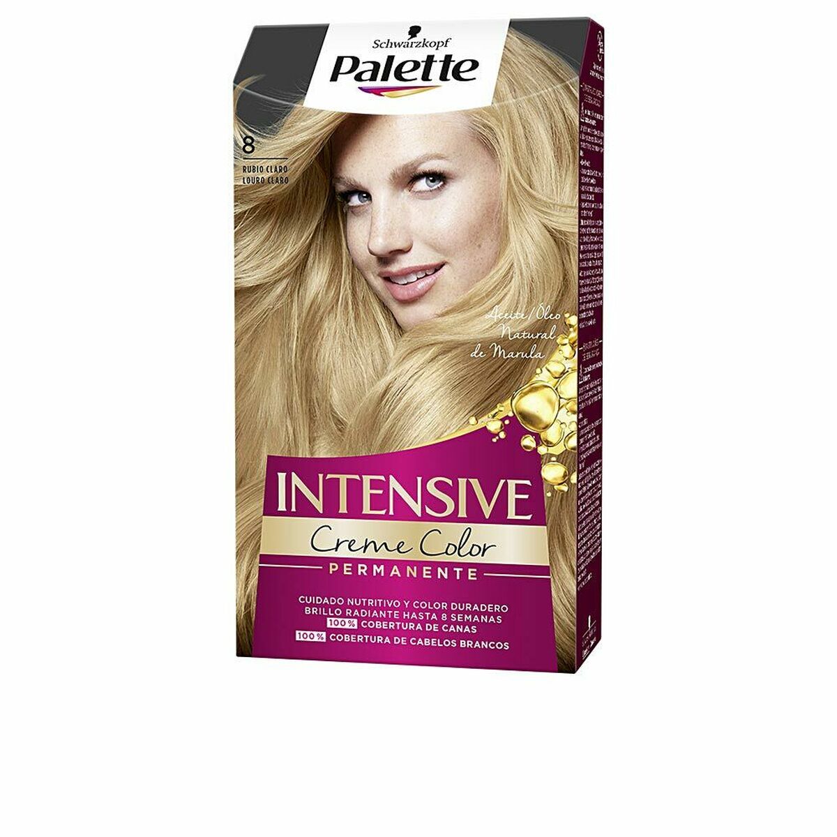 Permanent färg Schwarzkopf PALETTE INTENSIVE Nº 8-Rubio Claro (1 antal)