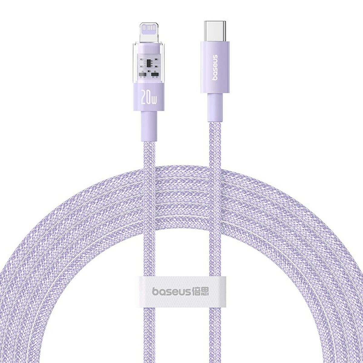 Kabel USB-C till Lightning Baseus P10373001511-01 Violett 2 m