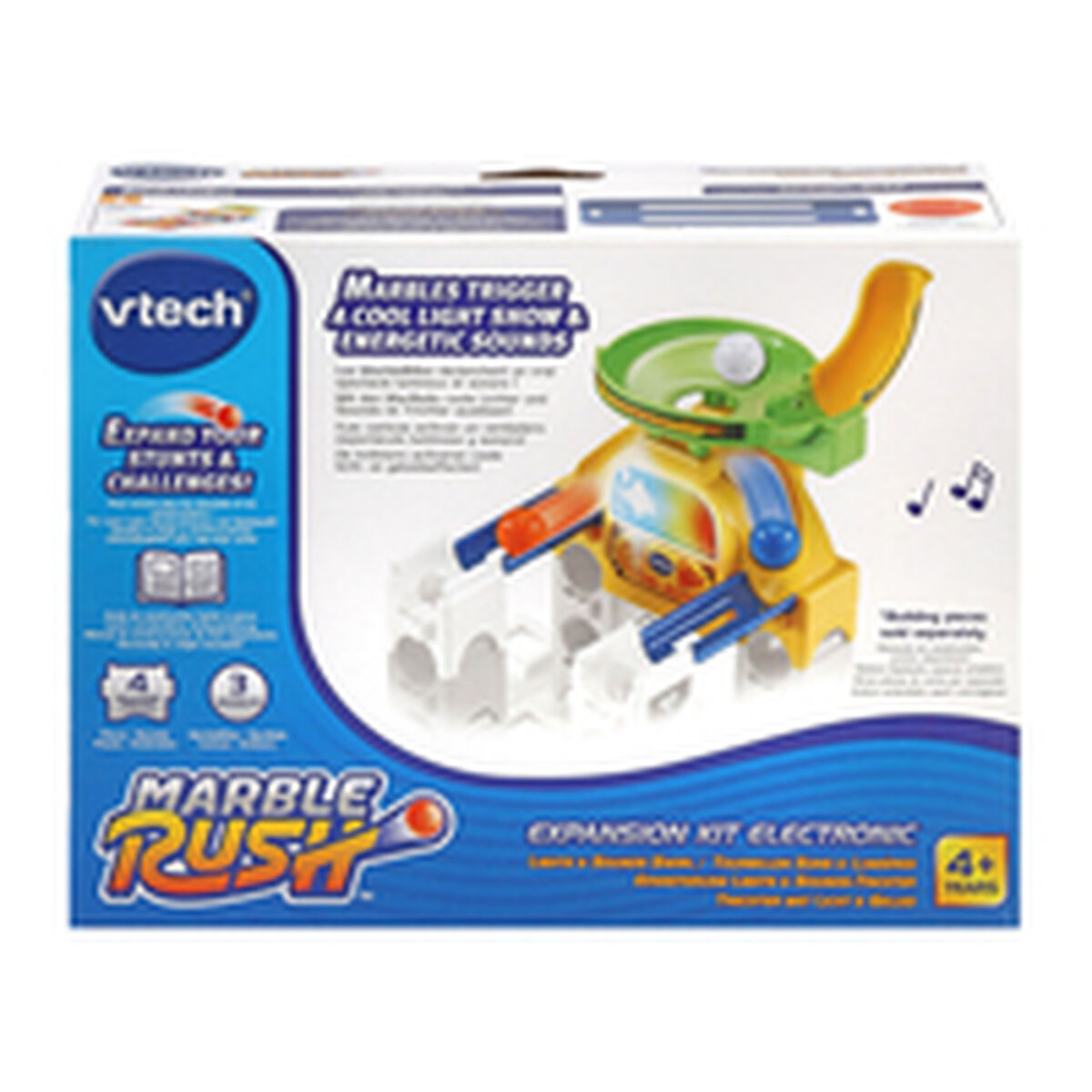 Kulspel Vtech Marble Rush - Expansion Kit Electronic - Trechter Bana 4 Delar Bana med Ramper + 4 år - 6