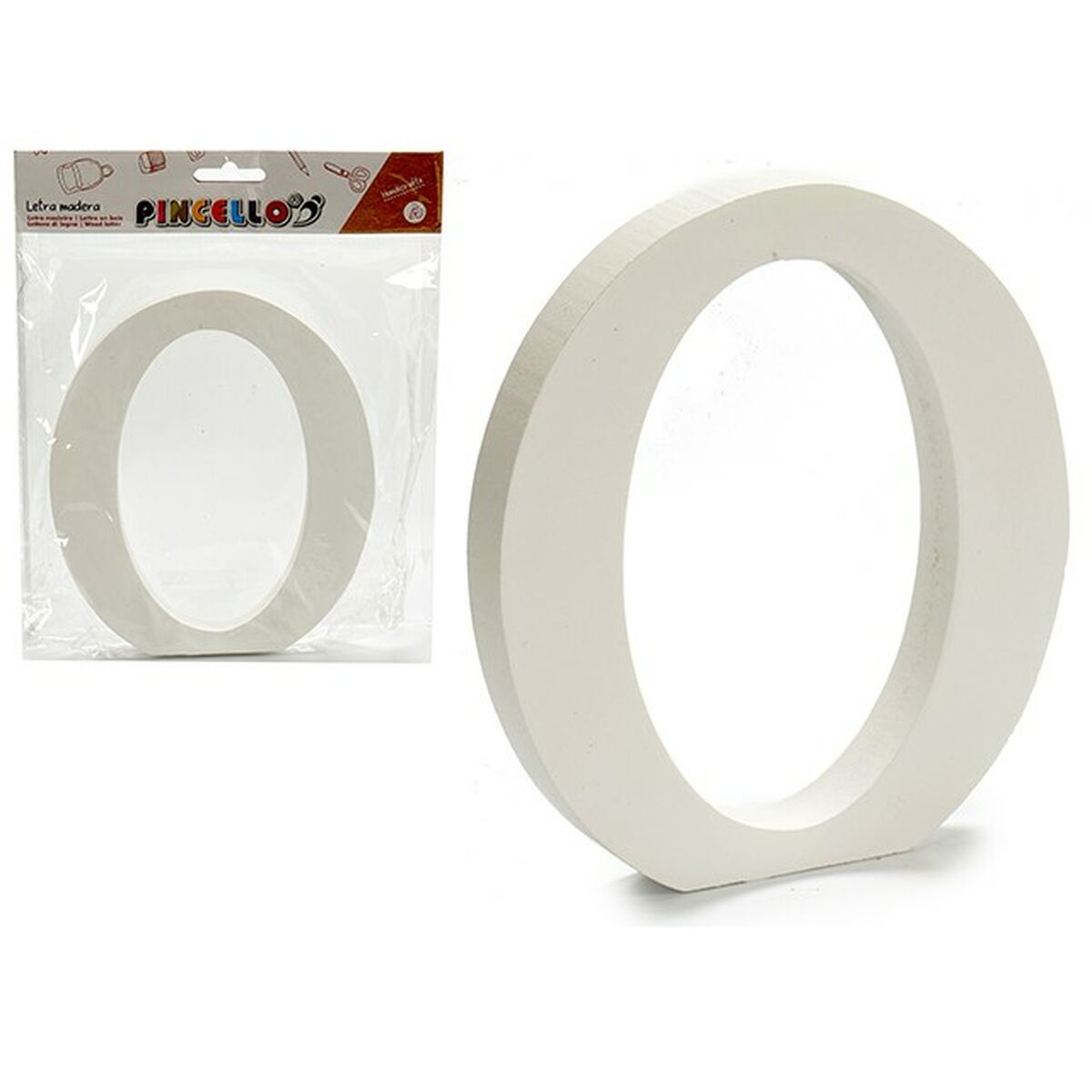 Brev Pincello O Vit Trä 1,8 x 21 x 17 cm (12 antal) - 4