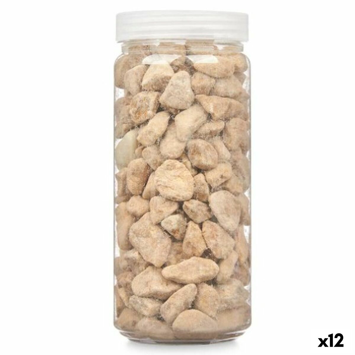 Dekorativa stenar Gift Decor Vit 10 - 20 mm 700 g 6,2 x 15,3 x 6,2 cm 6,5 x 15,8 x 6,5 cm (12 antal) - 4