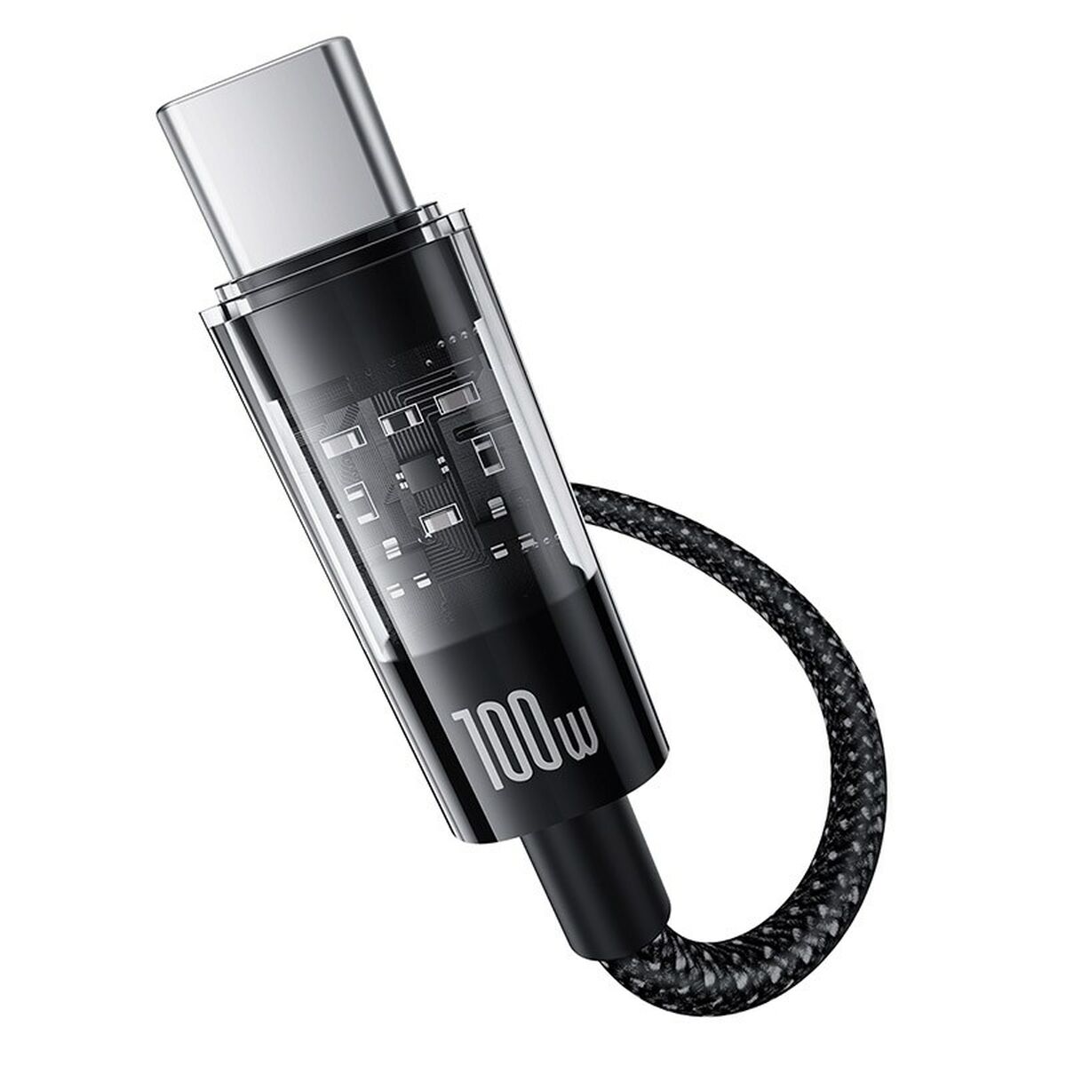 USB A till USB-C Kabel Baseus P10373002111-00 Svart 1 m - 2