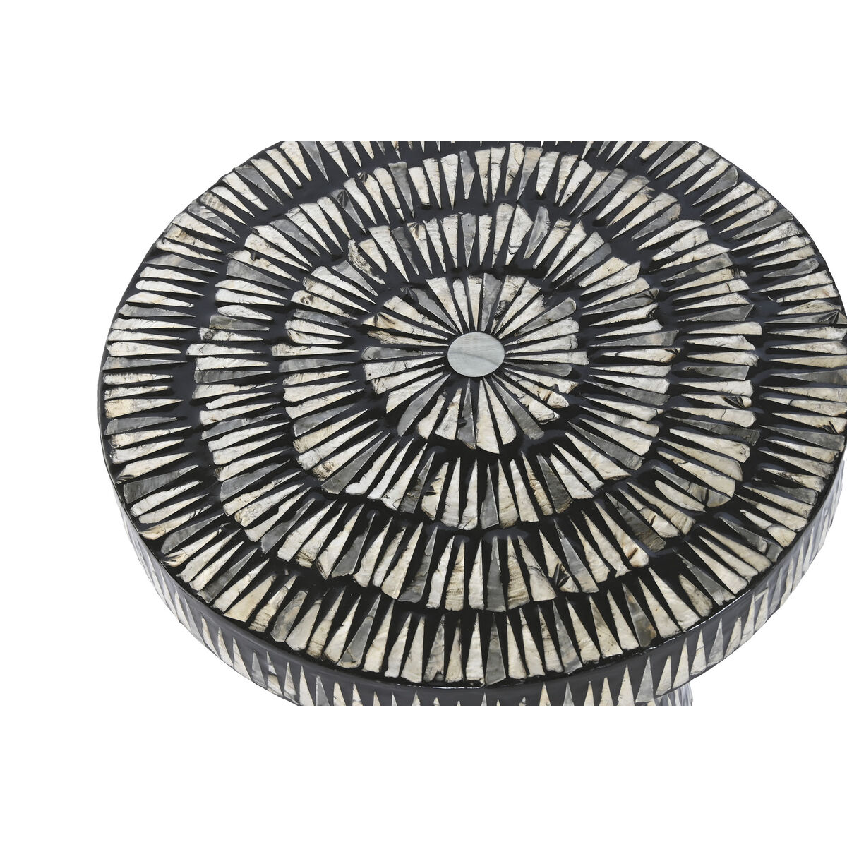 Sidobord Home ESPRIT Svart Gyllene 40 x 40 x 48 cm - 2